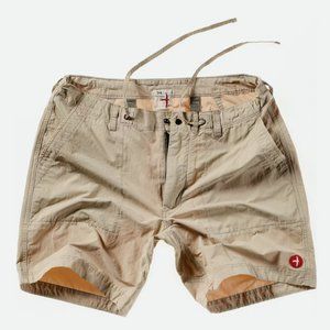 RELWEN Drawstring Paddle Short in Khaki